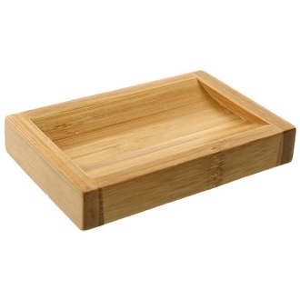 Soap Dish Rectangular Wood Bathroom Soap Dish Gedy PO11-35